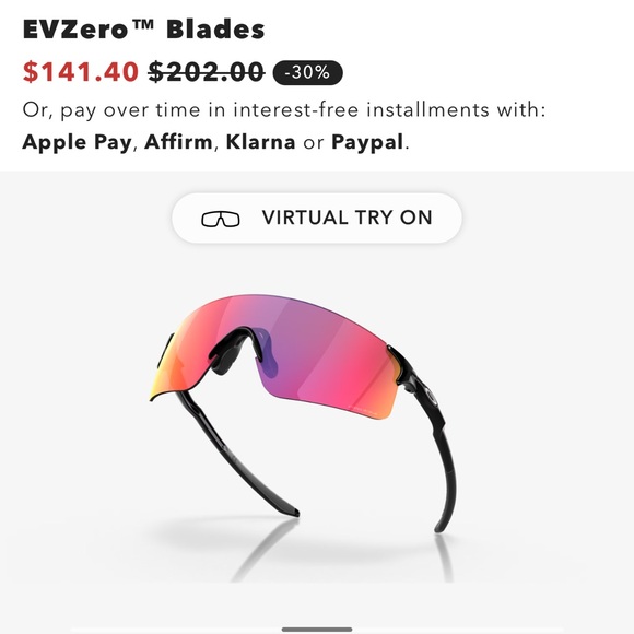 Mens Oakley EVZERO BLADES Sunglasses - Picture 4 of 8